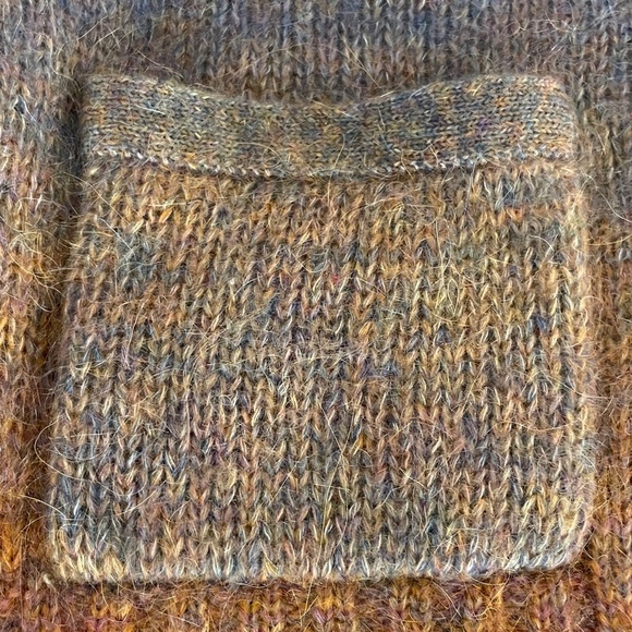 Re/Done 90s Size M Oversized Cardigan Space Dye, Blue/Pink, Retro Sweater - Picture 15 of 17